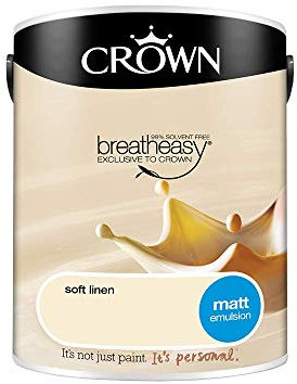 Crown Walls & Ceilings Matt Emulsion 5L - Soft Linen