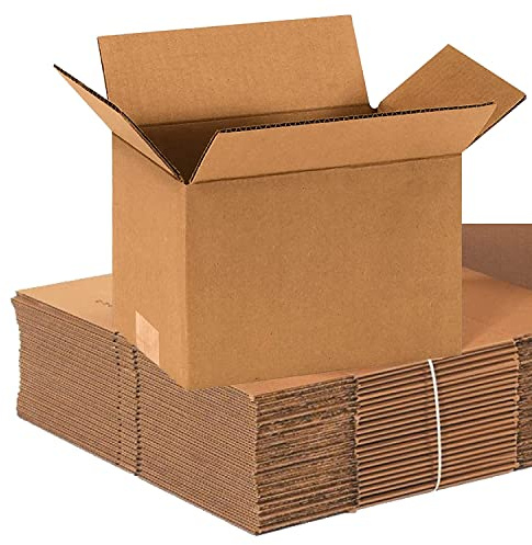 AVIDITI Small Shipping Boxes, 9L x 6W x 6H (25-Pack) Heavy Duty Corrugated Cardboard Boxes for Packing, Moving & Storage, Strong Wholesale Bulk Boxes for Home or Business