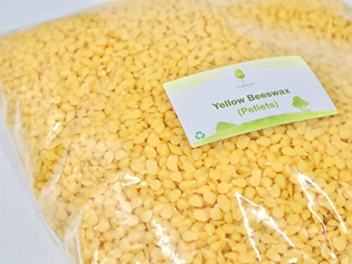 LiveMoor 1Kg Yellow Beeswax Pellets - Naturally Fragrant