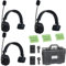 Came-TV 3er-Pack kabelloses Waero-Intercom-Headset, Vollduplex-Intercom-Kommunikationssystem, Entfernung bis zu 1200 Fuß, mit Mikrofon-ENR-Geräuschunterdrückung und Stummschaltungsfunktion