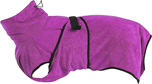 Owbb Hundebadetuch extra saugfahig, Hund Bademantel, Katze schnell trocknendes Badetuch, Haustier Mantel mit verstellbaren Trägern