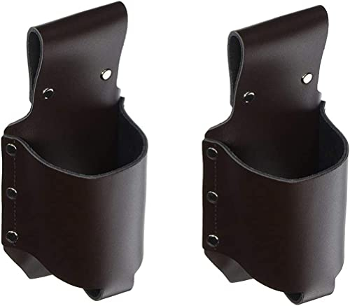 2 Pieces PU Leather Beer Holster, Soda Beverage Holder, for 12 Ounce Beer Bottle Can