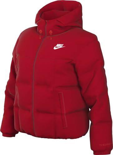 Nike Damen W Nsw Esstl Thrmr Clsc Puffer, Bright Crimson/Black/White, FB7672-677, L