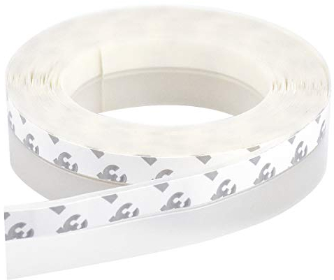 Dichtungsstreifen für Türen und Fenster, 2,5 x 500 cm Transparent, Selbstklebendes Silikon, Wasserdichtes Dichtungsband, Türbodendichtung Streifenband