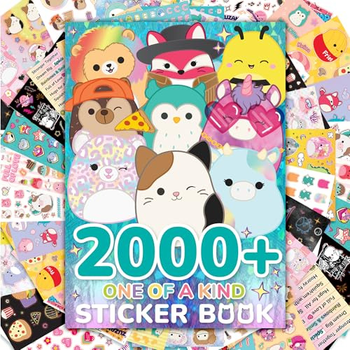 Horizon Group USA Sticker Book, Squishmallows, 2000+ Stickers