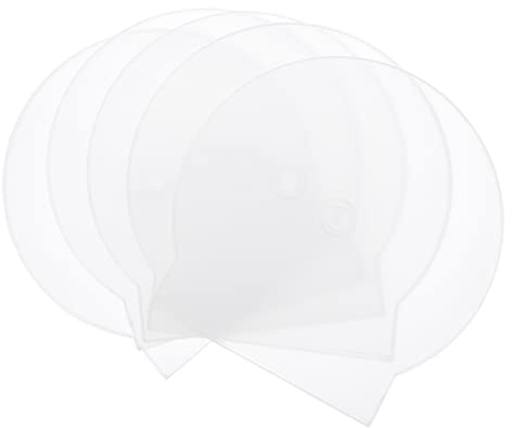 HEMOTON 40 Piezas Caja De CD Caso Claro Único Caso Transparente Soporte Redondo Claro Joyero CD-DVD Estuche para CD Cajas De DVD Casa De Molusco Viajar Estante De Caja El Plastico