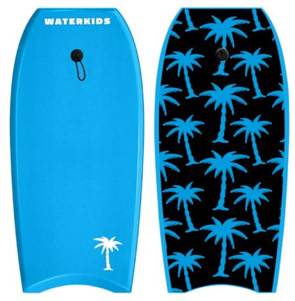 Aloha, bodyboard per bambini da 91,4 cm, con grafica elegante, leggera e morbida parte superiore, nucleo in schiuma EPS, fondo liscio in HDPE e guinzaglio da polso incluso, ideale per bambini, giovani