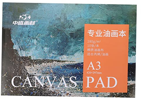 SEWACC Ölgemälde Buch Leinwandblock Staffelei Malleinwand Ölpapier Zum Malen Leinwandpapierblock Für Ölgemälde Leinwandpapier Für Öle Professionelle Ölmalpinsel Baumwollleinwand