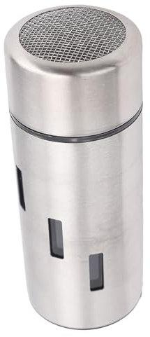 Danomerbo dello Shaker di Condimento in Acciaio Inossidabile con Coperchio per Zucchero Salato, Ideale per Cucinare, Grigliarsi, Picnic, 304 in Acciaio Inossidabile (Buchi in mesh)