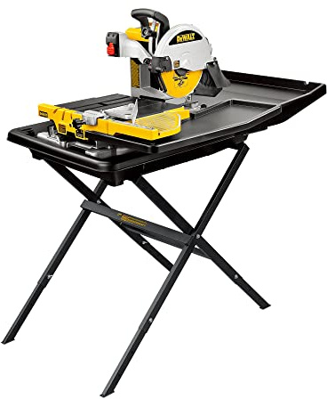 DEWALT Wet Tile Saw with Stand, 10-Inch, Corded (D24000S)