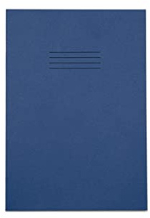 Rhino A4 Exercise Books, 80-Page / 8mm Lined with Margin Paper Notebook, 1-Pack, Office & School Stationery Supplies, Dark Blue