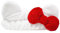 The Crème Shop Hello Kitty X Plüsch-Spa-Stirnband mit Hello Kitty Signatur-Schleife, Gesichtswäsche-Haarband für Damen