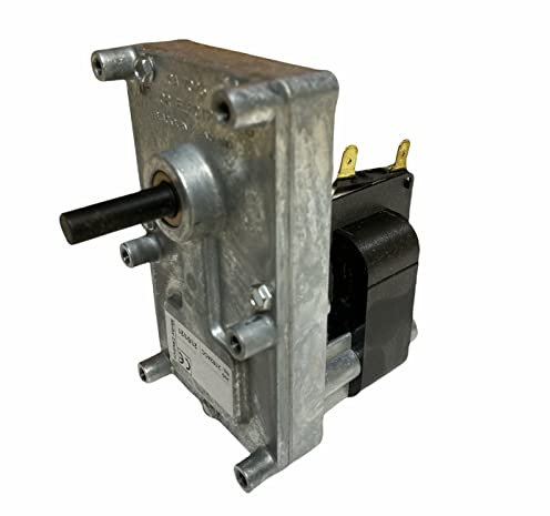 eRicambi, Motoriduttore FB1137 per Stufe a Pellet serie T3, Velocità 4,75rpm, Pacco Lamellare 38mm, Ø Albero 8,5mm, Senso di Rotazione Oraria, Spianatura Singola, Arce Ecoteck Emaflam Ravelli