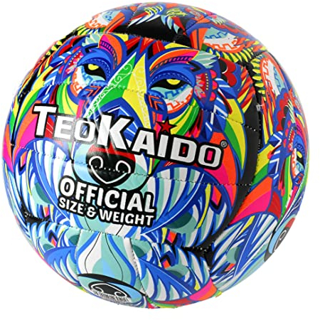 CUCUBA Volleyball/Beach-Volleyball, für Training oder Spiel, Größe 5 (mehrfarbig)