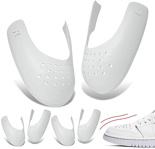 YEAPEAK Anti Falten Schuhe - Knickschutz für Air Force 1 | Crease Protector & Anti Falten Schuh Schutz | Schuh Knickschutz & Anti Crease Technologie, 3 Paar, für Schuhe der Größe EU (L(40-46), Weiß)