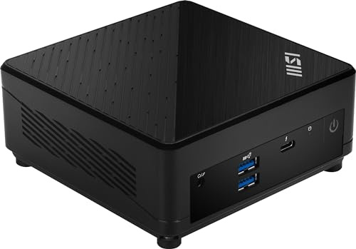 MSI Cubi 5 Barebones Mini PC: Intel Core i5-1235U, WiFi 6E, BT 5.2, Thunderbolt Type-C, Dual Display, Energy Efficient, Black: 12M-093BUS