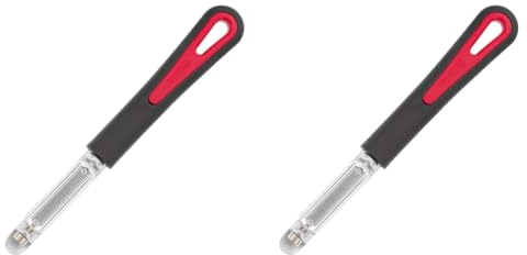 Westmark Eplucheur de Tomates et de Kiwis avec Lame dentelée, Lame en Acier inoxydable/plastique, Tomfix Gallant, Noir/Rouge, 29462270 (Lot de 2)