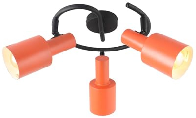 Lindby Foco Ovelia (Moderno) en Amarillo hecho de Metal (3 llamas, E27) foco empotrado lámpara techo pared