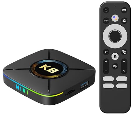 Xilibod HK1 K8Mini Android 14.0 TV-box 2 GB RAM 16 GB ROM RK3518 fyrkärnig CPU Mali-450 GPU stöd 2.4G/5G WiFi BT5.0 Smart TV Box - Modell nr: HK1 K8Mini 2GB 16GB