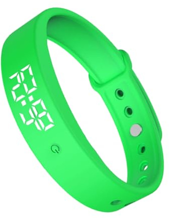 Pulse Band Vibrerande Timer, Digital väckarklocka, bärbart armbandsur, multivarningsarmband | Smart påminnelse om att bära för barn, vuxna, ungdomar