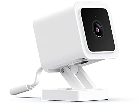 WYZE WYZEC3 Cam v3 with Color Night Vision, Wired 1080p HD Indoor/Outdoor Video Camera, 2-Way Audio,Works with Alexa,Google Assistant,IFTTT, White