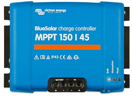 Victron Energy BlueSolar MPPT Laderegler - Solar Laderegler - 150V 45 Amp 12/24/36/48-Volt
