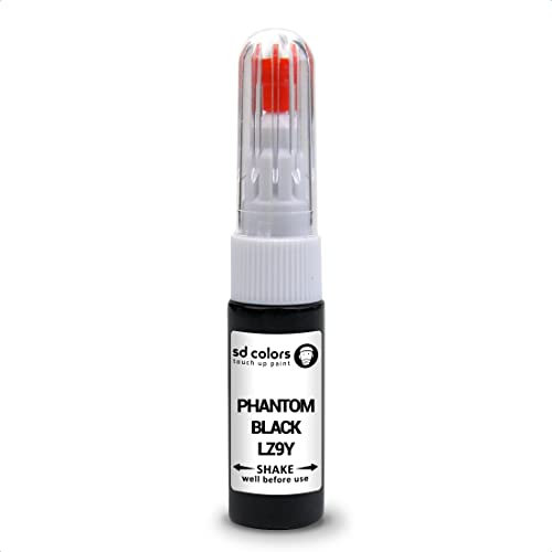 SD COLORS Phantom LZ9Y Kit de réparation de stylo de retouche de peinture Noir 20 ML