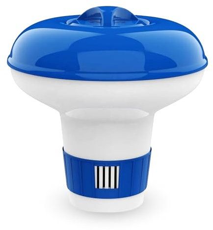 𝐏𝐔𝐑𝐄 𝐒𝐏𝐋𝐀𝐒𝐇! Floating Chlorine Dispenser for Hot Tubs & Pools – Adjustable Chemical Dispenser for 20g Chlorine or Bromine Tablets | Suitable for Inflatable, Paddling & Above-Ground Pools