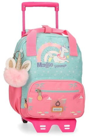 Enso Magic Summer Zaino con carrello Multicolore 23 x 28 x 10 cm Poliestere 6,44L, multicolore, Zaino con carrello