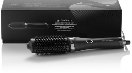 ghd Duet Blowdry Hair Dryer Brush - Wet to Blow Dried with No Heat Damage, Easy & Smooth Blow Dries, 24hr Long Lasting Results - for All Hair Types - (UK Plug)