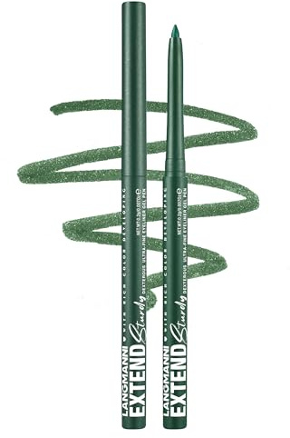 Erinde Grün Eyeliner Wasserfest, Long Lasting & Waterproof Eye Liner Pen, Matt Green Drehstift Kajalstift, Creamy Llidstrich Stift