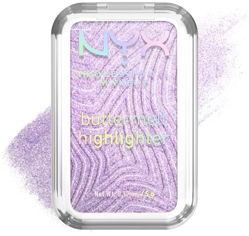 NYX Professional Makeup Topper Illuminante In Polvere, Per un Look Luminoso, Effetto Glow e Finish Perlato, Formula Ultra Sfumabile, Buttermelt Highlighter, shade: 40 No. 1 Butta, 5 g