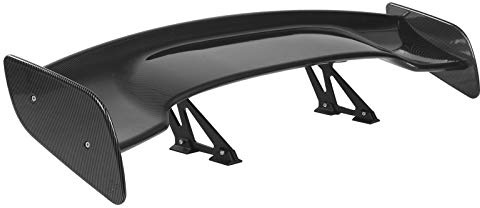 Kolfiber Racing Spoiler Vinge Bakre Bagageutrymme Spoiler Gt Stil med Monteringsverktyg för Sedan Bilförbättrad Nedstyrka Stabilitet