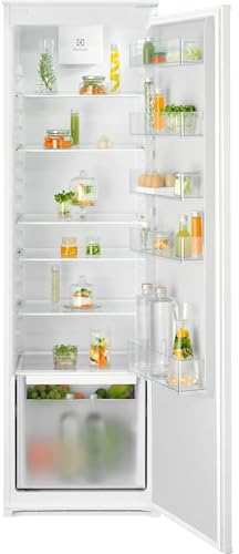 Electrolux Frigorifero da Incasso Serie 600 Monoporta ERD6DE18S4 – 310 L, Classe E, Ventilato, 32 dB, Porta Reversibile, LED, Built-in, L 54,6 cm H 177,2 cm