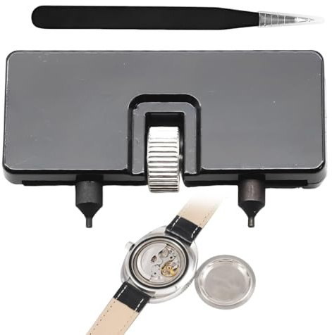 HABNI Kit Changement Pile Montre Ouvre Boitier Montre Utilisé Pour Ouvrir Le Couvercle De La Montre En Tournant Montre Barre À Ressort Outil Film Anti-Rayures Avec Pince À Épiler