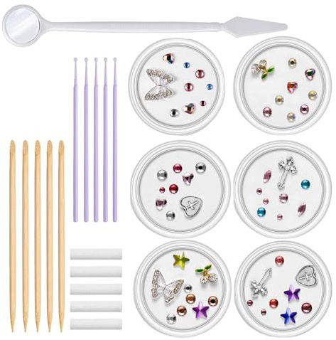 Kit de gemas para dientes | joyería único con Juego profesional decoración | DIY, cristales reflectantes arte, dentales fáciles usar accesorios sonrisas elegantes