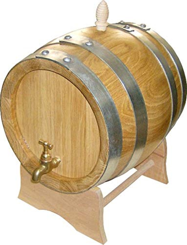 Agorà Botti Barilotto in Rovere da 3 Litri con Spessore doghe da 2,3 cm
