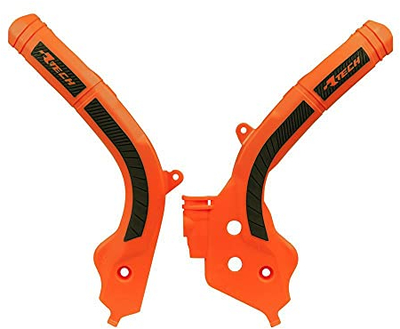 Ractech Rahmenschutz, 2 Materialien, Orange / Schwarz