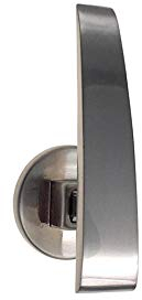 DécoProfi Raffhalter/Raffhaken/Schalhalter für Gardinen, Metall Edelstahloptik