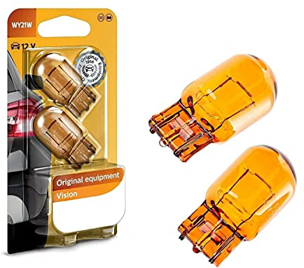 2x Philips Vision WY21W 12V 12071B2 High Tech Orange Ersatz Halogen Birne für Blinkleuchte - Blinker vorne und hinten E-geprüft