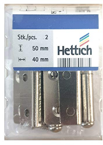 Hettich Möbelband links 2 Stück - 50 mm hoch 40 mm breit