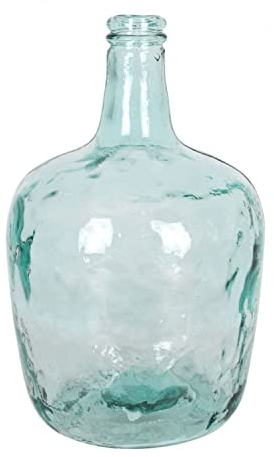 AC Garrafa Vidrio Transparente en Estilo Apple, Disponible Varios Modelos y tamaños capacidades, para Elegir Sus Favoritos (8 L, S/TAPÓN)