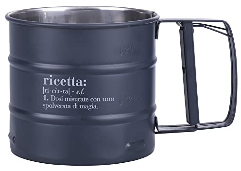 Setaccio spargifarina, cacao e zucchero in acciaio, Victionary