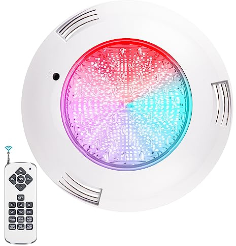 ledmo Foco led piscina PAR56 RGB Piscinas Lámpara 38W Con Control Remoto 12v AC/DC Luces led Piscina IP68 Impermeable luces piscina ángulo de Iluminación 140 °