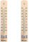 Metaltex 298005 Thermomètre intérieur Marron 3 x 18 x 0.8 cm (Lot de 2)