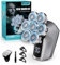 Gisaae Rasoir Tete Chauve Homme, rasoir 7D amélioré pour hommes chauves, rasoir électrique humide/sec étanche IPX7, kit de toilettage de barbe avec écran LED, rasoir rechargeable pour tête chauve