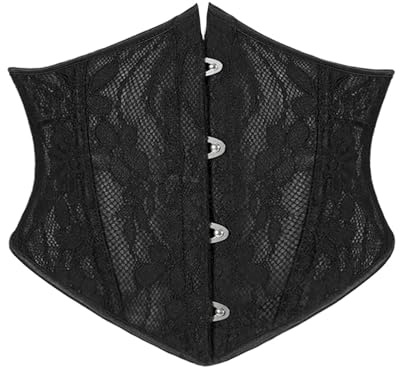 2025 Élégante ceinture gainante en dentelle avec design double couche style corset pour une perte de poids sans effort amélioration des courbes sous-vêtement de mariée sans bretelles, Noir , S