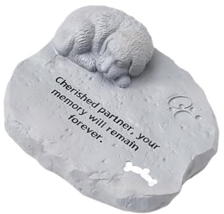 Zambuph Pietre Commemorative per Animali Domestici, Statue Commemorative Riflettenti, Tributo per Unico per Animali Domestici amati, monumento da Giardino Resistente per Esterni, Regali per,