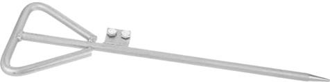 Mipcase Varilla de Puesta a Tierra Galvanizada de Hierro 16x500 Mm, Clavija para Exteriores y Cercas Eléctricas, Varillas de Conexión para Antenas Parabólicas y Sistemas Eléctricos