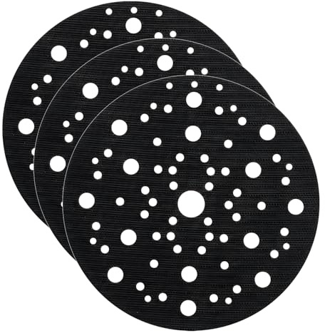 3 Patins de Protection 150mm 70 Trous pour Ponceuse Excentrique Interface